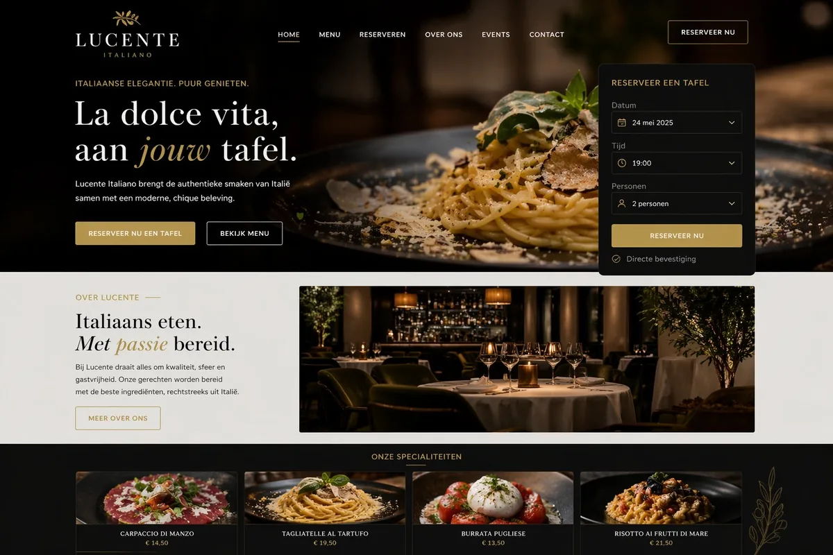 Voorbeeld service-bedrijf website